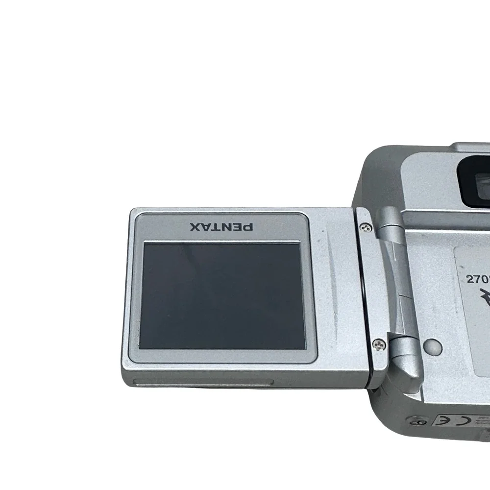 Pentax Optio 33LF Digital Camera 3.2MP 3x Zoom Silver Gray Swivel LCD Bundle